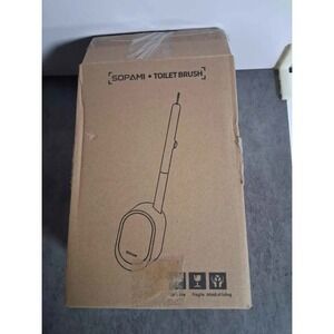 Sopami Wall Mounted Toilet Brush Set with Disposable Sponge Refills White